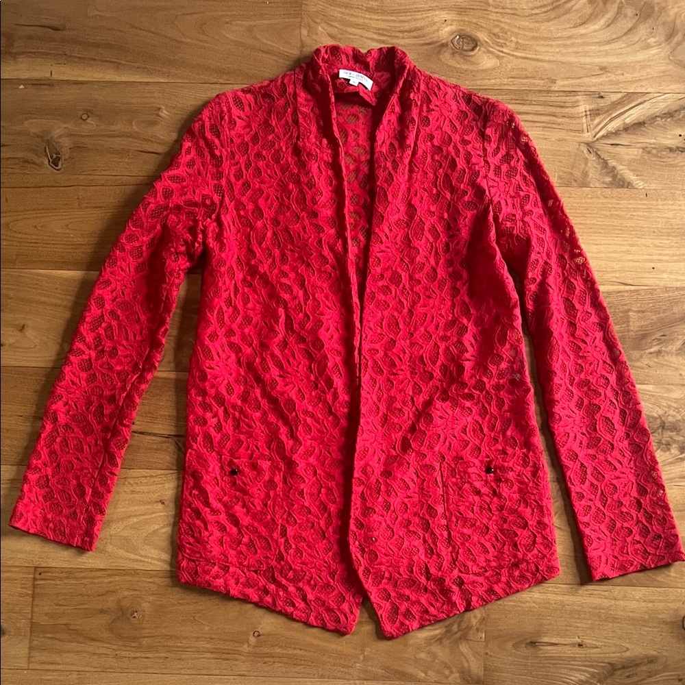 Roseanna Red Lace Women's Blazer